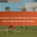 Formația 5-2-3: Simulări de joc, Scenarii tactice, Aplicații de antrenament