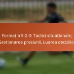 Formația 5-2-3: Tactici situaționale, Gestionarea presiunii, Luarea deciziilor